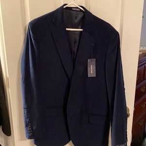 Stanford signature classic fit corduroy mens navy blazer.  Size 44 regular new.